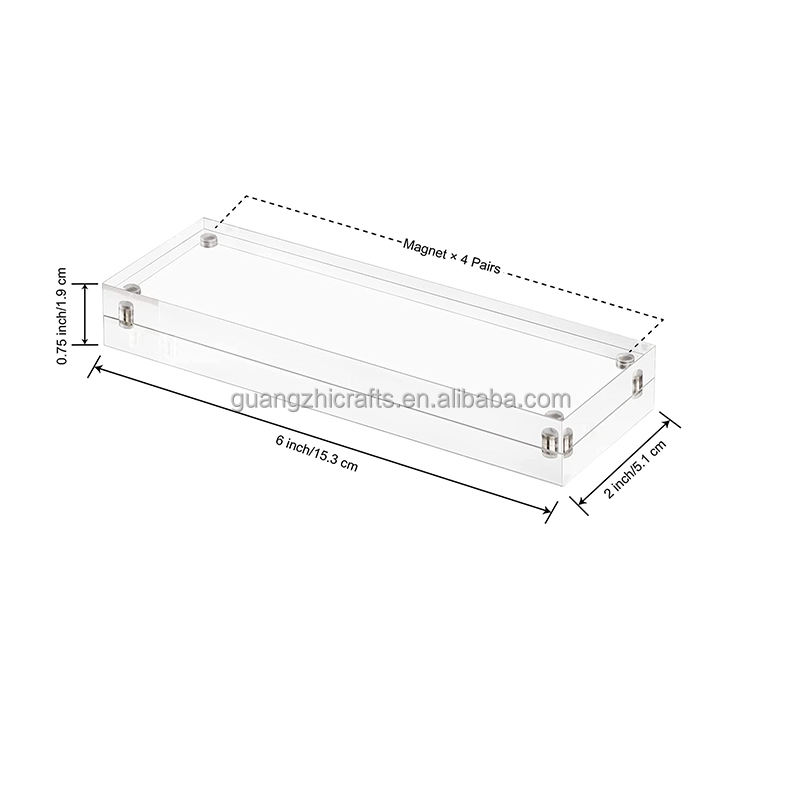 50 Photo Booth Nook 2X6 Slanted Acrylic Picture Frames With