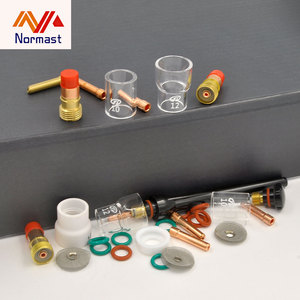 Kit de 31 lentilles de gaz TIG pour WP17 <span class=keywords><strong>WP18</strong></span> WP26, ensemble de consommables de soudage comprenant coupelles en verre cuivre et corps de collet court # 10/ # <span class=keywords><strong>12</strong></span> verres à boire pour - Product Image 5