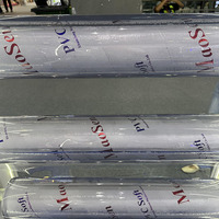 Protège-table rectangulaire imperméable et souple en PVC transparent