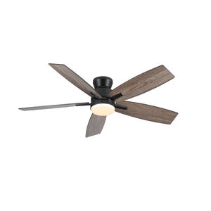 Ventilateurs de plafond LED modernes à commande à distance, moteur DC réversible, pales en contreplaqué, 6 vitesses, 5 pales, <span class=keywords><strong>CRI</strong></span> élevé 95, garantie 5 ans, directement de l'usine - Product Image 1