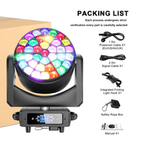 SHEHDS Big Bees Eyes 37x25W LED Beam Wash Zoom RGBW Iluminación de Escenario para Discotecas y Espectáculos