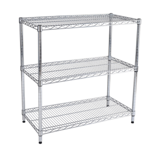 Heavy-Duty 4-Tier Industrial Armazém <span class=keywords><strong>Metal</strong></span> Rack Durável 5 Camadas Chrome Polimento Wire Shelving Wire Mesh Prateleira - Product Image 1