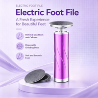Lime électrique professionnelle pour les pieds, éliminateur de callosités avec disques abrasifs jetables, rechargeable par USB, outil de pédicure pour le soin des pieds