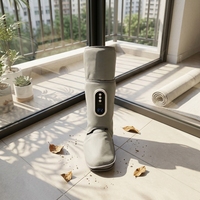 Bottes de massage des jambes à air comprimé avec chaleur et compression pour soulager la douleur, chaussures de massage des cuisses