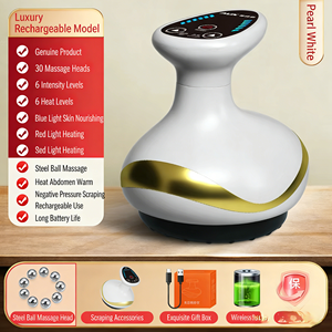 OEM/ODM Elektrisches Gua Sha Schröpftherapie-Gerät mit 9-Stufen-Vakuumsauger und Bian-Stein-Schaber - Product Image 1