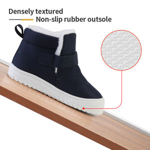 בייביסיטר פטנט הסיטונאי ילדים סיטונאיים zapatilas אפס טיפה widdoe חיצונית עור קטיפה מגפי שלג חמים - Product Image 5