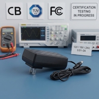 Adaptateur d'alimentation Smps personnalisé pour prises UK, AU, US, EU, 12W, 15W, 18W, 20W, 24W, 28W, 30W, 36W, 12V, 19V, 24V, IEC60601-1, EN60601-1, alimentation AC/DC