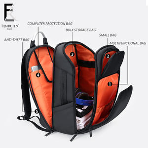 กระเป๋าเป้สะพายหลังกันน้ำสำหรับเดินทางใส่แล็ปท็อป แฟชั่นธุรกิจ โพลีเอสเตอร์ สำหรับผู้ชาย - Product Image 3