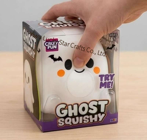 Vente en gros de jouets sensoriels anti-stress en TPR en forme de fantôme d'Halloween mignon de 15 cm/5,91 pouces - Product Image 4