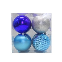 Ensemble de boules de Noël de haute qualité, multicolores, faites à la main, décoratives, pour l'intérieur, incassables, décorations suspendues