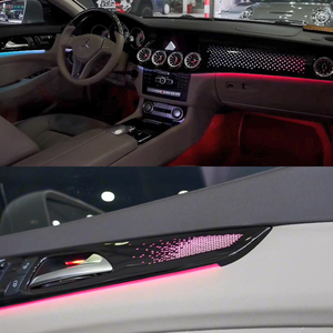 Kit d'éclairage d'ambiance LED intérieur 64 couleurs pour Mercedes-Benz CLS W218 2012-2018, éclairage dynamique des aérateurs, lumière d'ambiance symphonique - Product Image 4