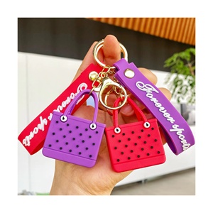 EVA 3D Cartoon Bag Cute Car <b>Accessories</b> Rubber Pendant Mini Bogg Bag Keyrins Beach <b>Key</b> Chains Summer Beach Gift - Product Image 1