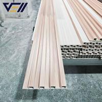Panneaux muraux décoratifs en WPC rainurés pour intérieur et extérieur, imitation bois, style Grande Muraille