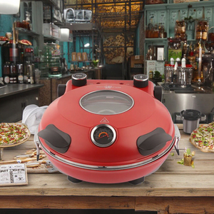 Four à pizza à haute température de 12 pouces avec casserole de boulangerie rotative manuelle pour pizza <span class=keywords><strong>maison</strong></span> - Product Image 5