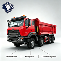 Truk Dump HOWO NX 8x4, 400 HP, Dilengkapi Mesin Weichai, Transportasi Pertambangan, Cocok untuk Pengangkutan Jalan Raya, Dapat Disesuaikan