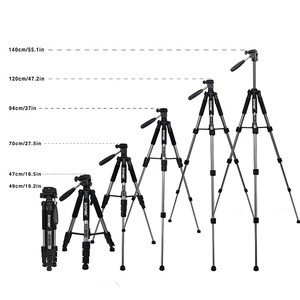 ZOMEI Q111 Gümüş Renkli Taşınabilir Alüminyum Alaşımlı Kamera <span class=keywords><strong>Tripod</strong></span>'u 5KG Taşıma Kapasitesi 145cm Maksimum Yükseklik Su Terazisi Halka Işık Flip CE - Product Image 2