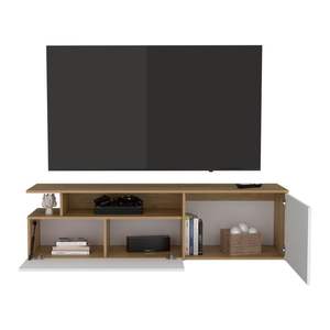 Summerfield Meuble TV pour Salon Blanc/Pin Clair Couleur - Product Image 4