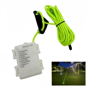 82101B-GREEN <span class=keywords><strong>Corde</strong></span> de tente lumineuse à LED <span class=keywords><strong>Corde</strong></span> lumineuse en nylon pour escalade, auvent, activités de plein air, bâche de tente - Product Image 2