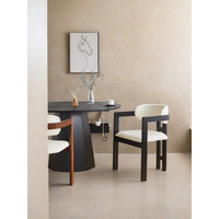 Chaise de salle à manger portable moderne de luxe léger chinois avec dossier et table à thé, ensemble de loisirs à domicile à trois pieds