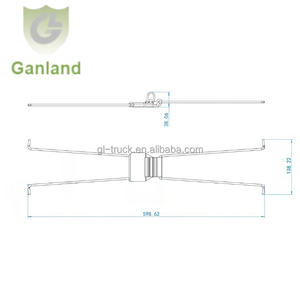 Connecteur de charnière de bâche coulissante GL-15921D pour <span class=keywords><strong>KOGEL</strong></span> et KRONE accessoires de système de toit coulissant de remorque de rideau latéral - Product Image 2