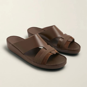 SHIKOL Arabic <strong>Mens</strong> <strong>Sandal</strong> Luxurious Ramadan Beach Holiday Gulf slippers Handmade <strong>Italian</strong> Premium Genuine <strong>Leather</strong> Dubai <strong>Sandals</strong> - Product Image 1