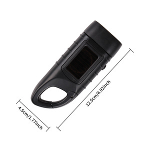 Linterna de Manivela con Energía Solar, Recargable, LED, para Exteriores, Emergencias, Camping, Portátil, Multifunción, Cuerpo de ABS, Blanca - Product Image 5