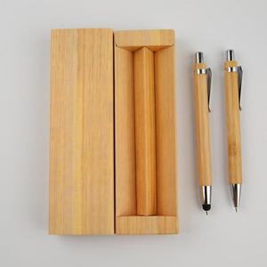 Juego de Regalo de Bolígrafo y Lápiz de Bambú, <span class=keywords><strong>Estuche</strong></span> de Madera Ecológico, Bolígrafo Ecológico <span class=keywords><strong>con</strong></span> Logotipo Personalizado - Product Image 6
