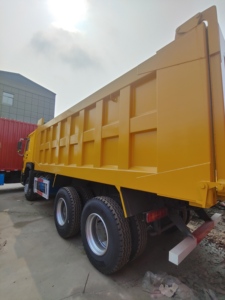 รถดัมพ์ HOWO 6x4 ใหม่ 351-450 แรงม้า ยูโร 3 เครื่องยนต์ Weichai เกียร์ FAST ความจุ 31-40 ตัน สำหรับงานก่อสร้างถนนและงานดิน - Product Image 4