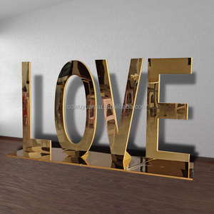 Hongsen tiệc cưới vàng lớn 3D PVC chữ lớn 3 FT 4 ft marquee chữ - Product Image 3