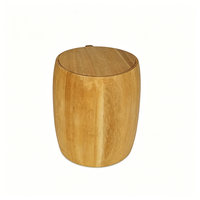 Artisanat en bois personnalisé, best-seller, mini baril en bois naturel pour le stockage des cigares, petit baril en bois pour le stockage des grains de café