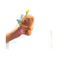Porte-clés en peluche Feiya Otter Fleece Bee Capybara avec ailes vibrantes, jouets en peluche, petits cadeaux d'Halloween, poupées pour machine à griffes