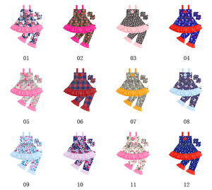 Vestido con Tirantes y Volantes, Diseño Moderno, Conjunto de Verano para Niñas, Ropa Infantil, Conjuntos para Niñas Pequeñas, Precio al por Mayor en China - Product Image 6