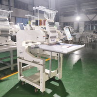 Grande zone de travail 600x400mm 12 15 aiguilles Machines à broder industrielles à tête unique informatisées commerciales à vendre