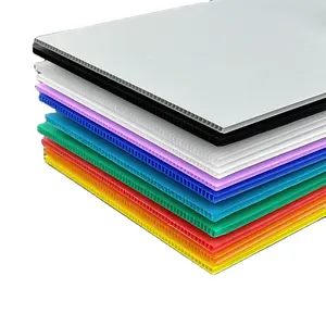 Kualitas tinggi populer disesuaikan warna tahan air Hollow plastik lembar Coroplast pp lembar plastik