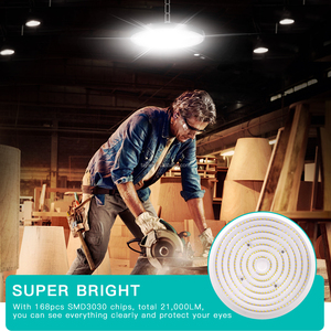 Lampada Industriale LED UFO Tayire 100W 200W 300W a Lunga Durata e Risparmio Energetico 6000K per Fabbriche e Garage - Product Image 2