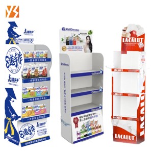 Hic tùy chỉnh có thể gập lại các tông bán lẻ hiển thị đứng hiện đại cửa hàng di động hiển thị cho đồ uống Snack kẹo rượu - Product Image 4