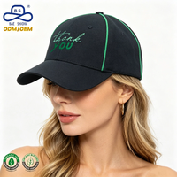 Casquettes de baseball décontractées à 6 panneaux avec rayures, personnalisables en usine, broderie OEM, style streetwear, pour activités quotidiennes unisexes