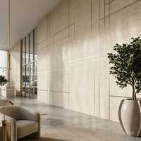 Petites carreaux de porcelaine Travertin 600x1200mm, finition mate, carreaux muraux et de sol intérieurs, design minimaliste, texture imitation pierre