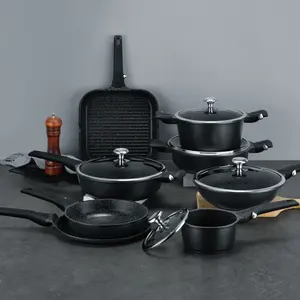 גרמנית ערכות כלי בישול סיטונאי nonstick ערכות כלי בישול nonstick גרניט ערכות כלי בישול