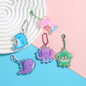 Custom Wholesale Brand Acrylic PVC <b>Anime</b> Fashion Trend Key Chain Creative Cartoon DIY Pendant Cute Star Peripheral UV Printing - Product Image 3