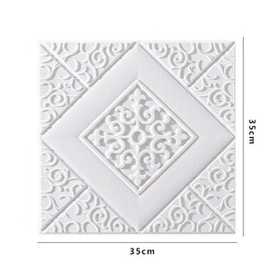 <span class=keywords><strong>Dalles</strong></span> de plafond 3D <span class=keywords><strong>auto</strong></span>-<span class=keywords><strong>adhésives</strong></span> en mousse blanches, panneaux muraux à peler et coller, papier peint imperméable DIY pour salon, chambre à coucher, décoration intérieure - Product Image 5