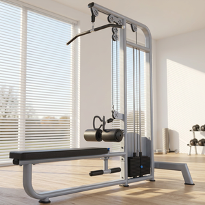 Estación de entrenamiento multifuncional con poleas de cable alto y bajo, máquina de dominadas y remo bajo para desarrollo de fuerza - Product Image 4