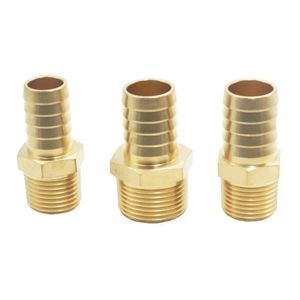 Raccord mâle hexagonal en laiton pour tuyau, finition sablée, connecteur de tube d'alimentation en eau, norme BSP, forgé - Product Image 5