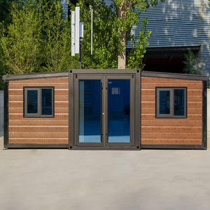 Casas de contenedores móviles prefabricadas de lujo de 20 pies y 40 pies, plegables y expandibles, hechas de panel sándwich para uso en centros comerciales y hoteles de oficina - Product Image 1