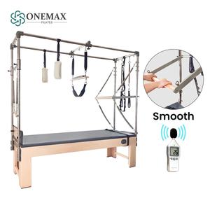 Máquina de <span class=keywords><strong>Pilates</strong></span> <span class=keywords><strong>Cadillac</strong></span> Reformer Personalizada ONEMAX de Acero Inoxidable 304 y Madera de Arce, Profesional para Gimnasio o Estudio Comercial - Product Image 4
