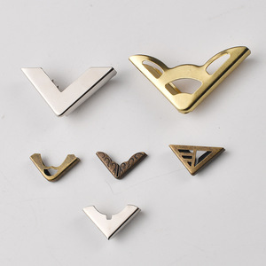 Protections d'angle en métal pour livres, protection des bords des carnets, accessoires décoratifs de style antique, finition argent, or, bronze - Product Image 1