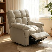 Moderner Quadratischer Stoff-Loungesessel Komfortabler Einzelsitz-Sofa Minimalistischer Freizeitsessel für Wohnzimmer Apartment Hotel