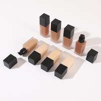 Squelette bouteille liquide 10 couleurs paquet liquide crémeux fond de teint base maquillage couverture complète fond de teint mat étanche