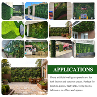 Panneau mural de haie artificielle en buis, feuilles vertes denses, structure durable, production OEM personnalisée pour projets de paysagisme extérieur