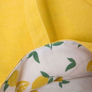 Sacs fourre-tout promotionnels en toile de coton réutilisables, imprimés vert recto-verso par sublimation, avec logo personnalisé - Product Image 4